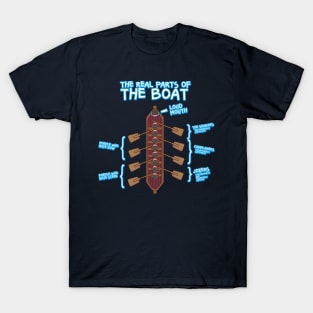 The Real Parts Of The Boat - Rowing Kayak Paddle Boat T-Shirts and Gifts T-Shirt